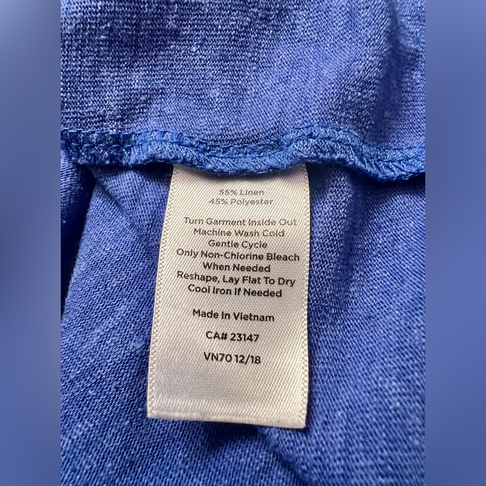 Talbots Royal Blue Short Sleeve Tee - Picture 5 of 7